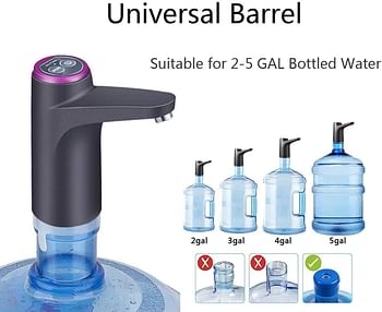 Universal Rechargeable Wireless Water Dispenser - 5 Gallon
