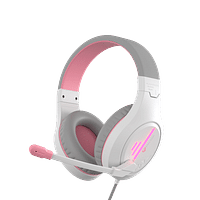 Meetion Stereo Gaming Headset White Pink Lightweight BacklitHP021