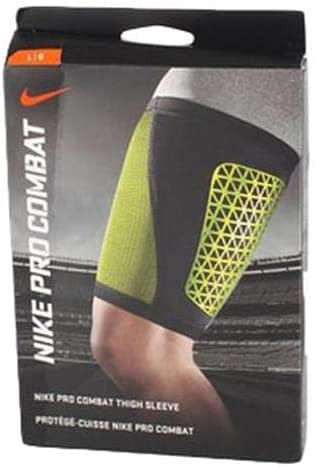 Nike NEQP-NMS3402-3XL Pro Combat Thigh Sleeve, Black/Green