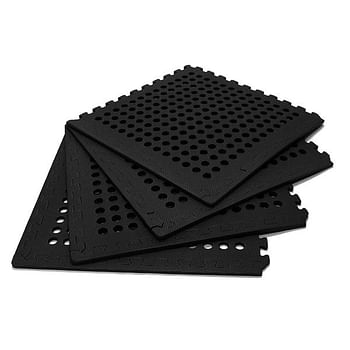 Oztrail Foam Floor Mat Black (Pack of 4)