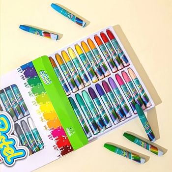 Oil Crayon Pastels Fantastic Colors 36 Pcs Set For Children | Coloring & Drawing