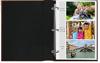 Pioneer BTA-204/T Photo 204-Pocket Ring Bound Photo Album for 4 by 6-Inch Prints, Tan Bonded Leather with Gold Accents Cover