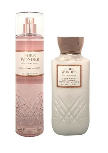 Bath and Body Works Pure Wonder Fragrance Mist and Body Lotion (236ml each)