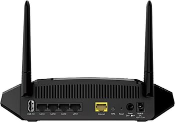 NETGEAR (R6260) - AC1600 Wi-Fi Router Dual Band Wireless Speed (up to 1600 Mbps) | Up to 1200 sq ft Coverage & 20+ Devices | 4 x 1G Fast Ethernet and 1 x 2.0 USB ports