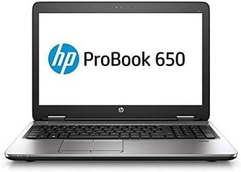 HP PROBOOK 650 G2- i5 6200-8GBDDR4-256GB-USB3.0-USB TYPEC-ETHERNET 1 GIG-DVD MULTI-WEBCAM- BT- NUMERIC KEYBOARD-15.6'' FHD 1920X1080- FULL NUMERIC KEYBAORD Eng / Arabic -WIN 10 PRO