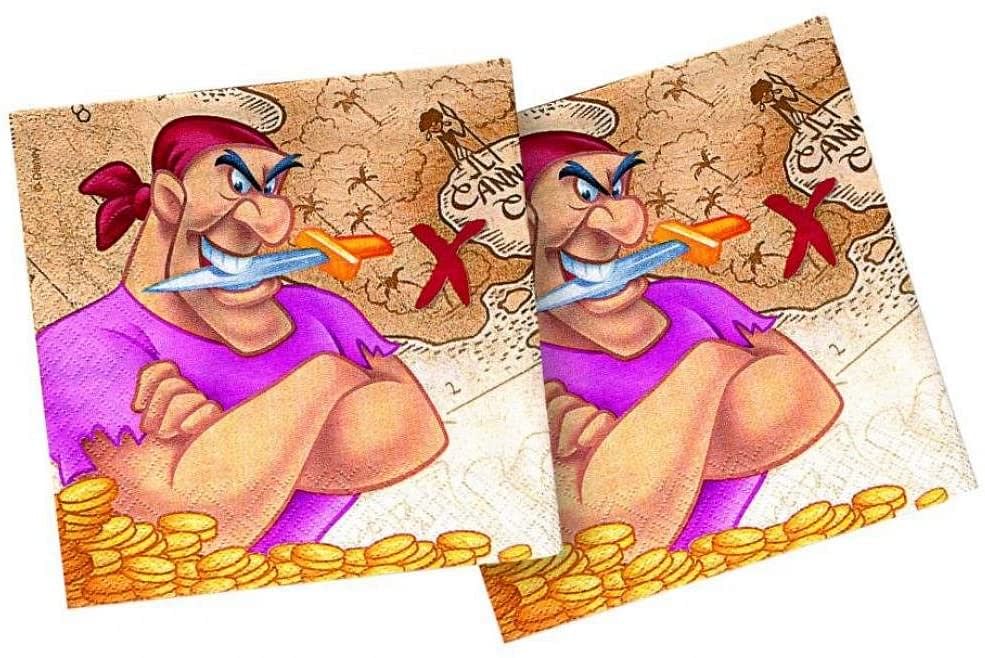 The Pirates 2Ply Napkin Set Of 20 - Multi Color