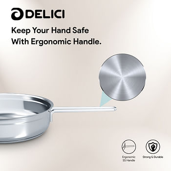 DELICI DFP 28W Stainless Steel Fry Pan