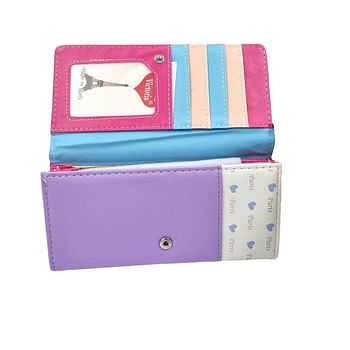 Set 2pcs Victoria Ladies Credit Card Trifold Clutch Wallet