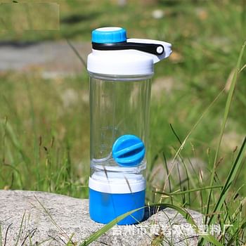 Protein Shaker Bottle, Non-Slip 2 Layer, Leak-Proof Blender Bottle with Supplement Storage Compartment Pack of 3