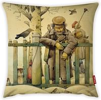 Mon Desire Decorative Throw Pillow Cover, Multi-Colour, 44 x 44 cm, MDSYST1899