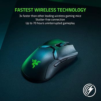 Razer Viper Ultimate Hyperspeed Lightest Wireless Gaming Mouse RGB Charging Dock - RZ01-03050100-R3G1