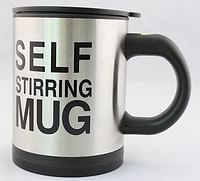 Royal Mark Self Stirring Mug Silver/Black