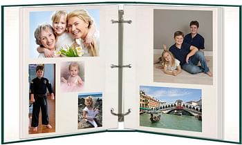 Pioneer Photo Albums TR-100/BK Magnetic 3-Ring 100 Page Photo Album, Black green TR-100/T