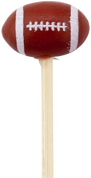 Football Picks, Football Skewers - Football Themed Catering and Party Supplies - Assorted Colors - 4" - 1000ct Box - Restaurantware