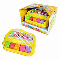 2 in 1 Piano & Xylophone 5 Keys Musical Toy For Kids | Activity Game & Entertainment