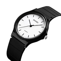 Skmei 1419 Fashion Simple Silcone Waterproof Wrist Watchomes For Girls Luxury Brand Quartz Watch Women - Black