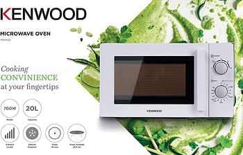 Kenwood Microwave Oven 20 Litre Defrost Function 700W MWM20.000WH White | Best Microwave Oven