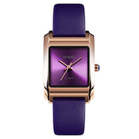 Skmei 1432 Women Fashion Dress Ladies Wrist Watch Luxury Leather Quartz Purple