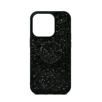 Isafe Bling Pop Up Hard Cover Iphone 14 Pro Black