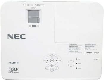 Nec Projector ve303 Dlp 3000 Lumen, Svga, Hdmi - White