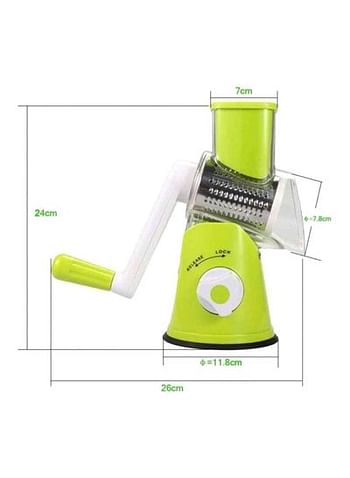 Manual Vegetable Cutter Green/White/Silver