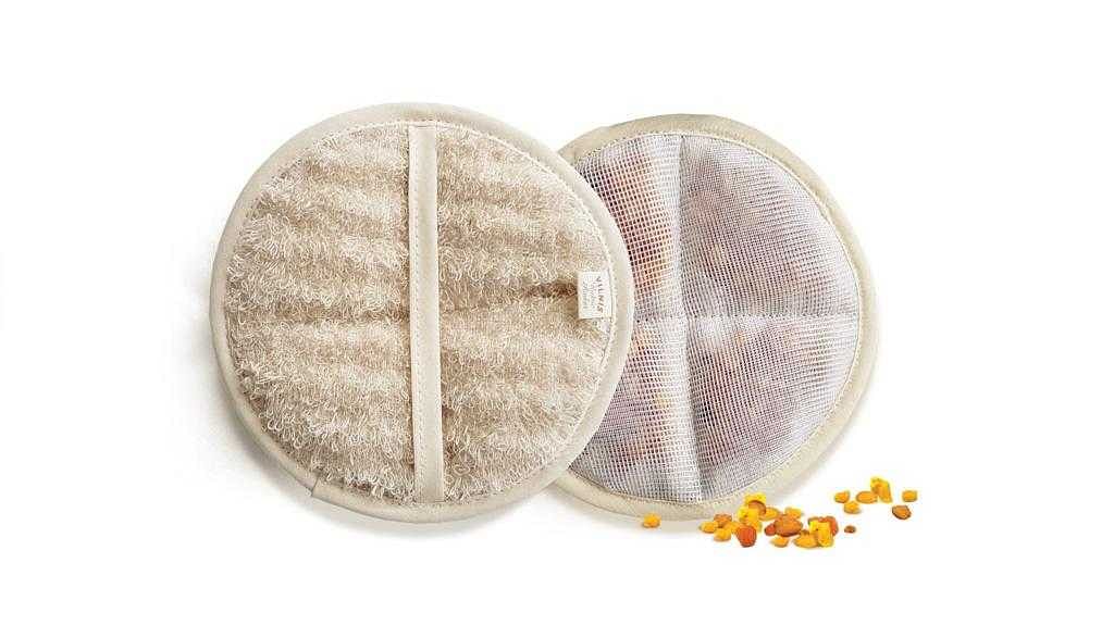 Linen bath sponge with Amber S Size
