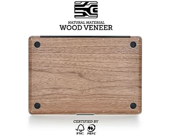 MACBOOK SKIN / COVER - WOOD VENEER - WALNUT - FOR PRO 15 w/Touch ID