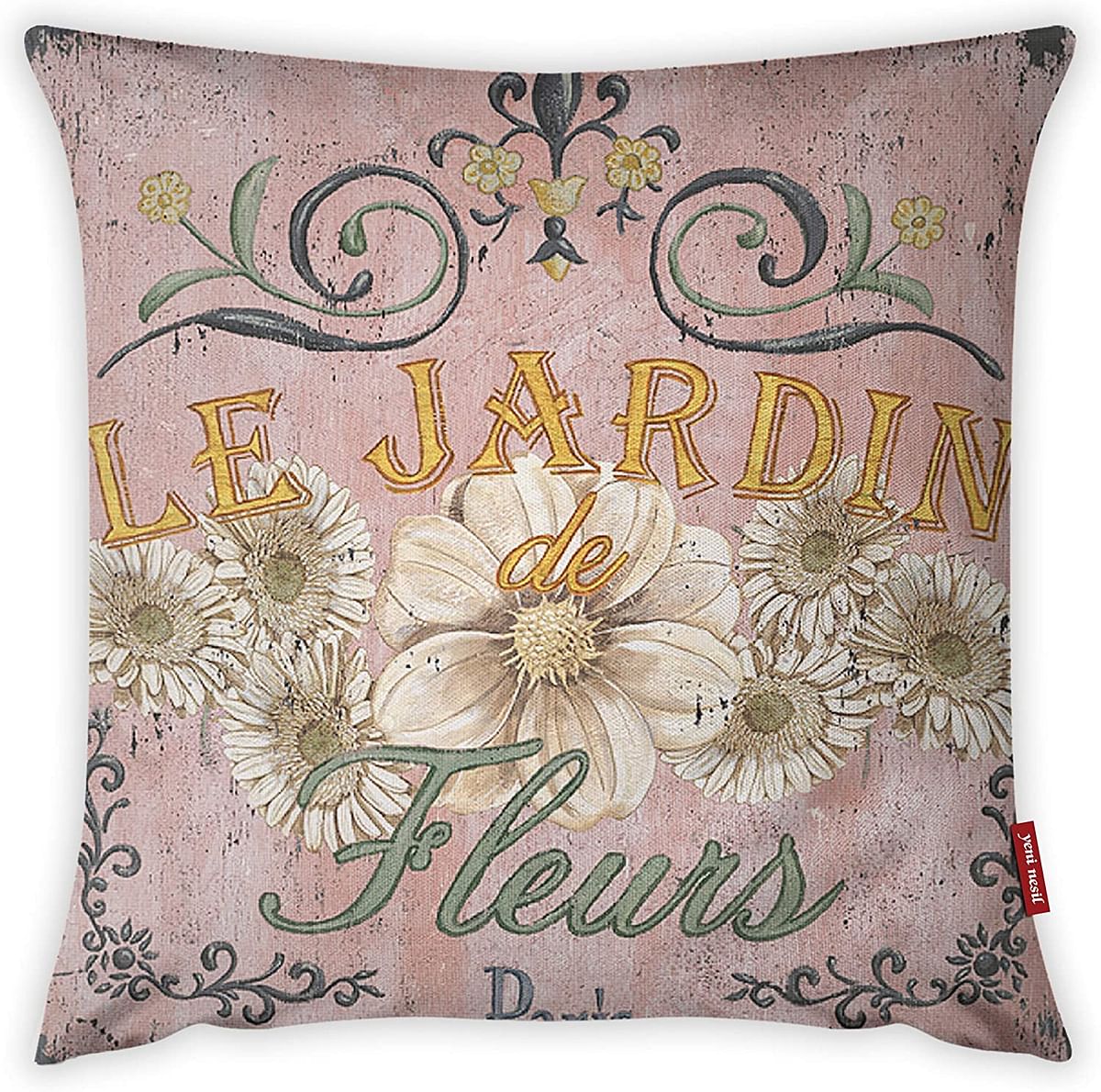 Mon Desire Decorative Throw Pillow Cover, Multi-Colour, 44 x 44 cm, MDSYST3176