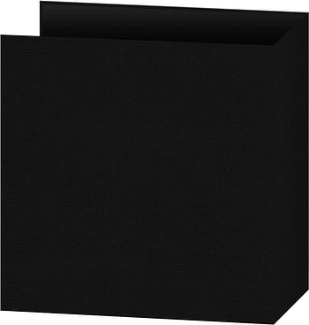 Pioneer T-811CBFBK  8 1/2 Inch by 11 Inch 3-Ring Fabric Frame Cover Memory Binder, Deep Black