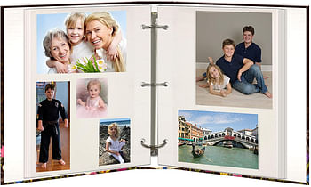 Pioneer Photo Albums TR-100/BK Magnetic 3-Ring 100 Page Photo Album, Black brown TR-100D/CG