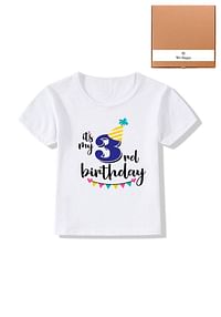 Its My 3rd Birthday Party Boys and Girls Costume Tshirt Memorable Gift Idea Amazing Photoshoot Prop  - Blue
