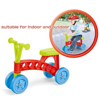Childs First Ride On Riding Cycle Toy | Cute Scooter For Boys - Green & Red
