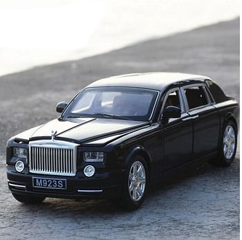 1:24 Diecast Luxury Royce Model Toy Car | Pull Back Wheels Simulation | Sound & Light Original Box Packing - Black