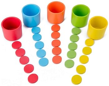 Color Sorting Montessori Cup Set for Kids GB 6675