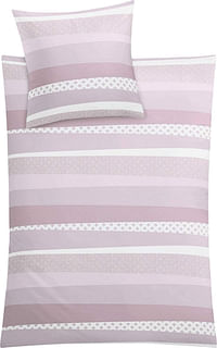 Kleine Wolke Satin Reversible Bed Linen Iva, Multi-Colour, 155 cm x 220 cm, Flieder, Set of 2