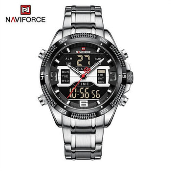 NAVIFORCE NF9201 Men Sport Military Luminous Digital Quartz Luxury Gold 3ATM Waterproof Wrist watch SBW