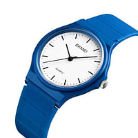Skmei 1419 Fashion Simple Silcone Waterproof Wrist Watchomes For Girls Luxury Brand Quartz Watch Women - Blue