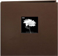 Pioneer MB-10CBFEBRN 12 Inch by 12 Inch Postbound Frame Cover Memory Book, Chocolate Brown