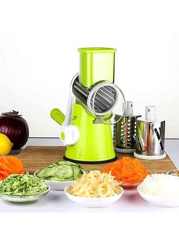 Manual Vegetable Cutter Green/White/Silver