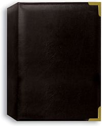 Pioneer TS-246/BK Photo Albums 208 Pocket Black Sewn Leatherette Cover with Brass Corner Accents Photo Album, 4 by 6-Inch