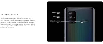 Samsung Galaxy A71 5G Single SIM Prism Cube Black 6GB RAM 128GB