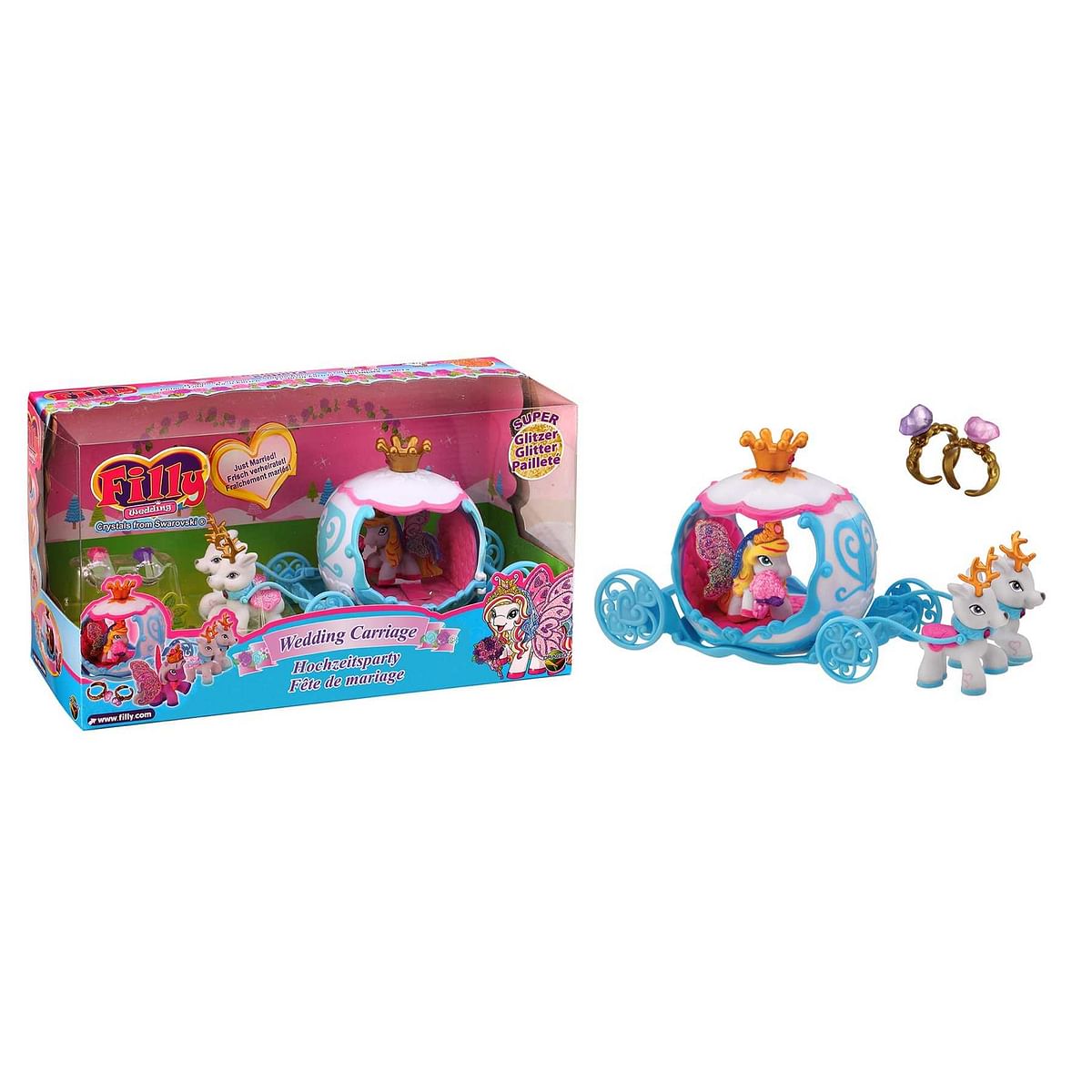 Filly Wedding Carriage Set (Colors may vary)