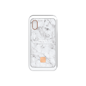 HAPPY PLUGS Slim Case for iPhone XS Max - White Marble