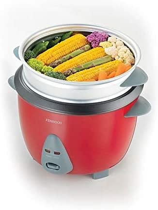 Kenwood Rice Cooker with Steamer, RED, 1.8 litre, RCM44.000RD