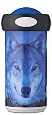 Rosti Mepal Campus 275 ml Beaker – Wild Animal Wolf Plastic Blue 7.2 x 7.2 x 149 cm 4 Units for Boys