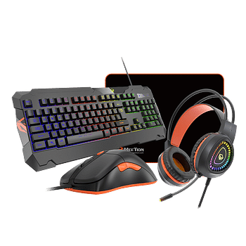 Meetion Gaming Mouse Keyboard and Headset Combo with Mouse Pad C505