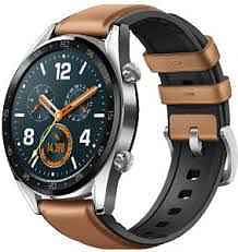 Huawei Watch GT Classic Stainless Steel Hybrid Strap FTN-B19 - Saddle Brown