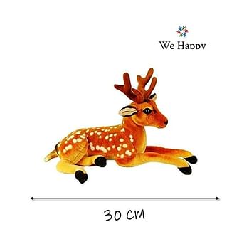 Deer & Tiger Plush Soft Toy - 30 CM | Decorative Collectible Decor | 2 Pcs Combo