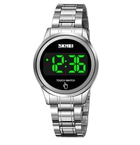 SKMEI 1737 Digital Watch Waterproof Touch Screen Luminous Display - Silver