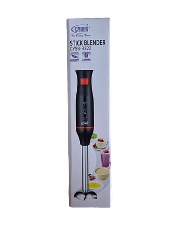 Cyber Electric Stick Blender With Detachable Blending Rod 200 W CYSB-3322 Black/Silver